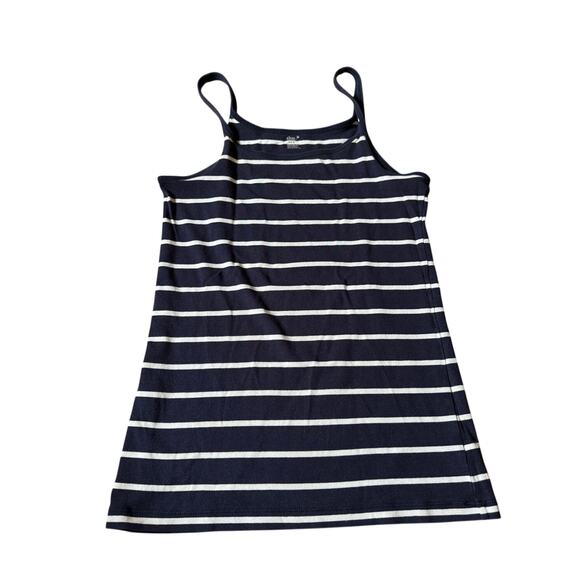 GAP Navy White Striped Cotton Tank Top Size Medium - Picture 1 of 3